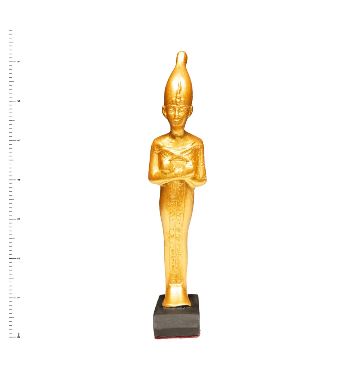 Egyptian God Osiris Golden Statue - Made In Egypt