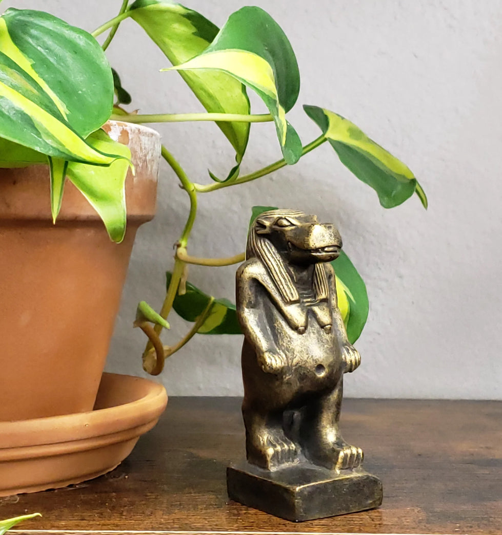 Egyptian Goddess Taweret Hippo Statue - Made In Egypt