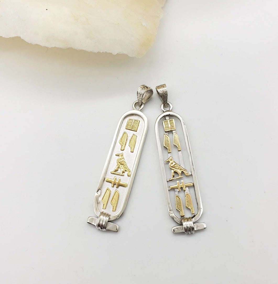 PEACE Egyptian Cartouche Pendant - Made In Egypt