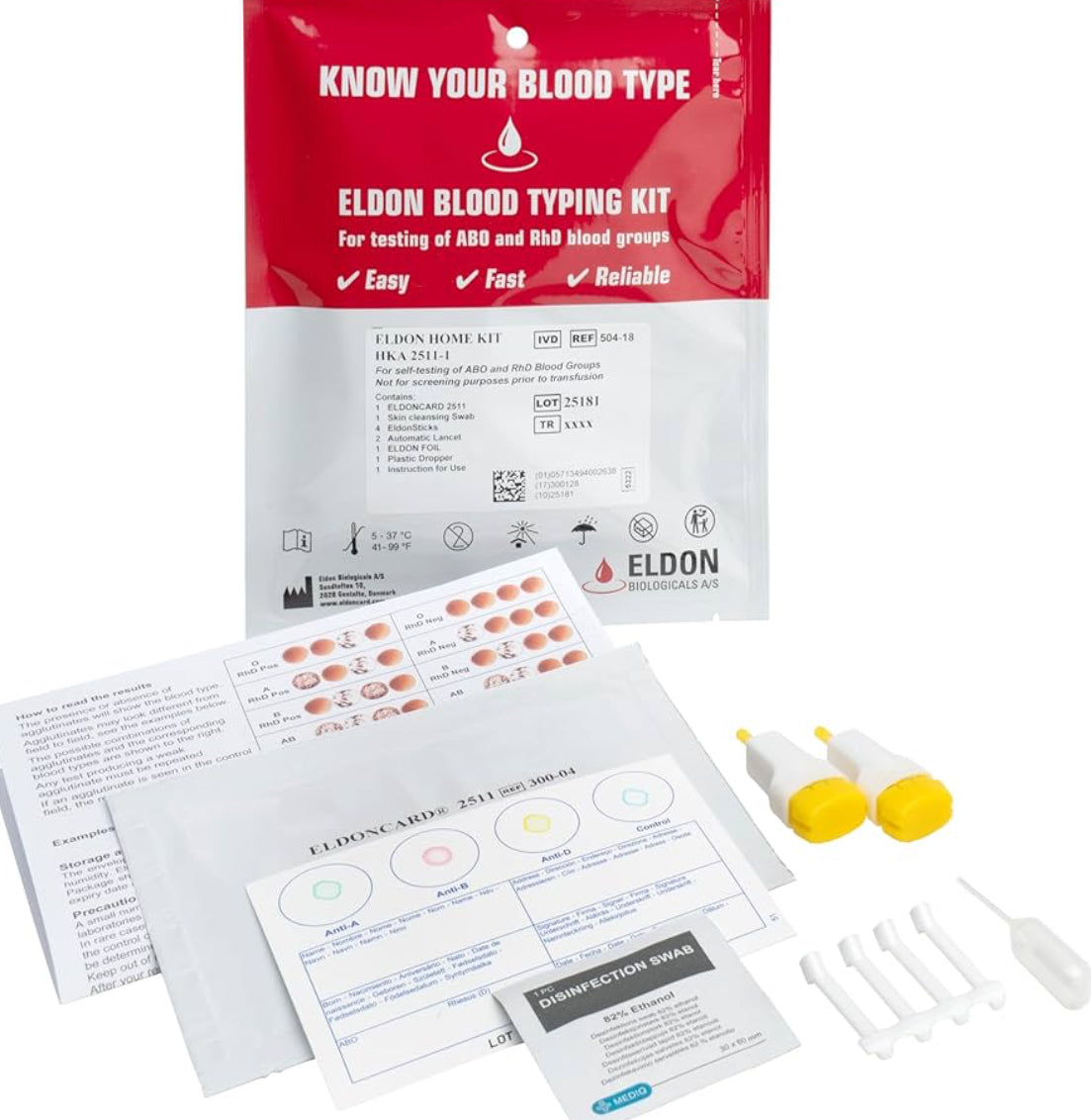 Blood Type Test (Complete KIT) -